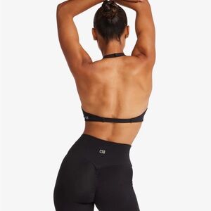 Crop Shop Boutique (CSB) Halter Bralette & scrunch shorts SET